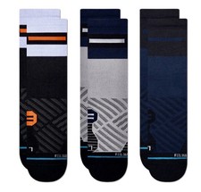 Stance Performance Socks Duration 3 Pack 3 Pairs M Crew Nwt 2021