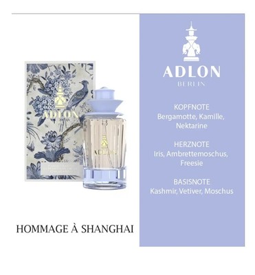 ADLON ,  Berlin ,Eau De Parfum, Hommage a' Shanghai , 100ml, Damen 