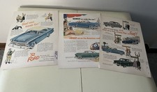 1952 Ford Magazine Ads - Lot Of 3 Good Condition Vintage All Original