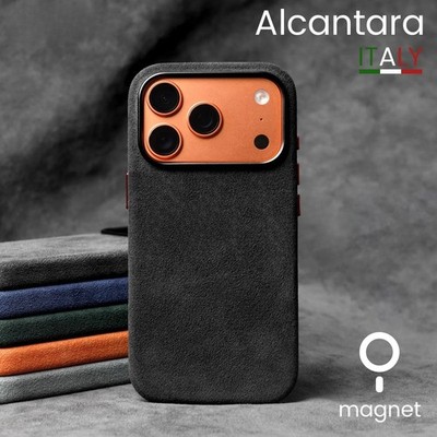 iPhone 17 Pro Max Alcantara Case Genuine - Elegant Premium Case Protective Cover 2026