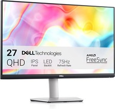 Dell 27" S2722DC WLED LCD Monitor WQHD 75Hz 350Nits 4ms VESA 100x100mm Silver