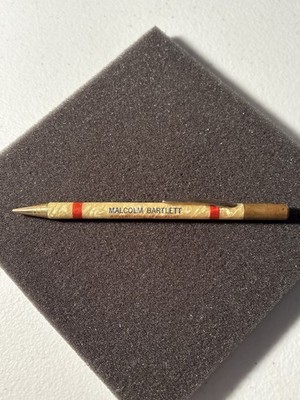 Vintage Malcolm Bartlett Advertising Newton Iowa Marbled Mechanical Pencil As Is