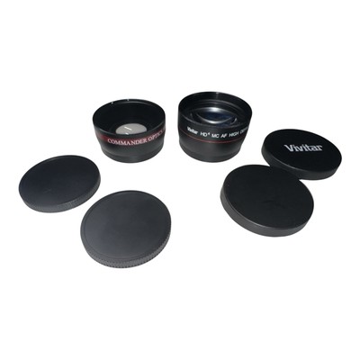   Vivitar HD4 MC AF HD 2.2x Converter & Commander HD 0.43z 58mm Wide Angle Lens