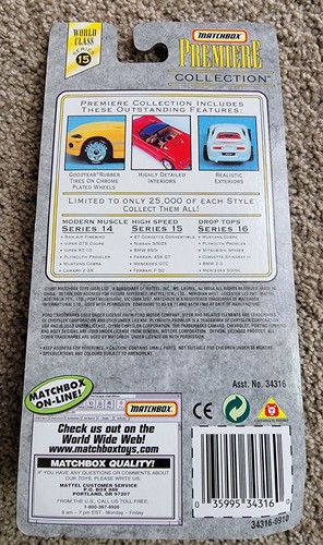 Matchbox BMW 850i Red Premiere Collection High Speed 1:64 New In Box - Picture 2 of 6