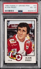 1980 PANINI F1 GRAND PRIX #63 ALAIN PROST PSA 4