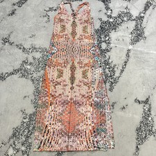 Army of One Maxi Dress Womens Small Boho Geometric Print Sleeveless Resort