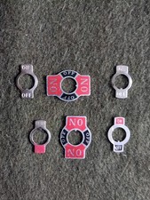 On Off Switch Plate Panel Mount Toggle Switch Plate 6x Total Great Nos Condition