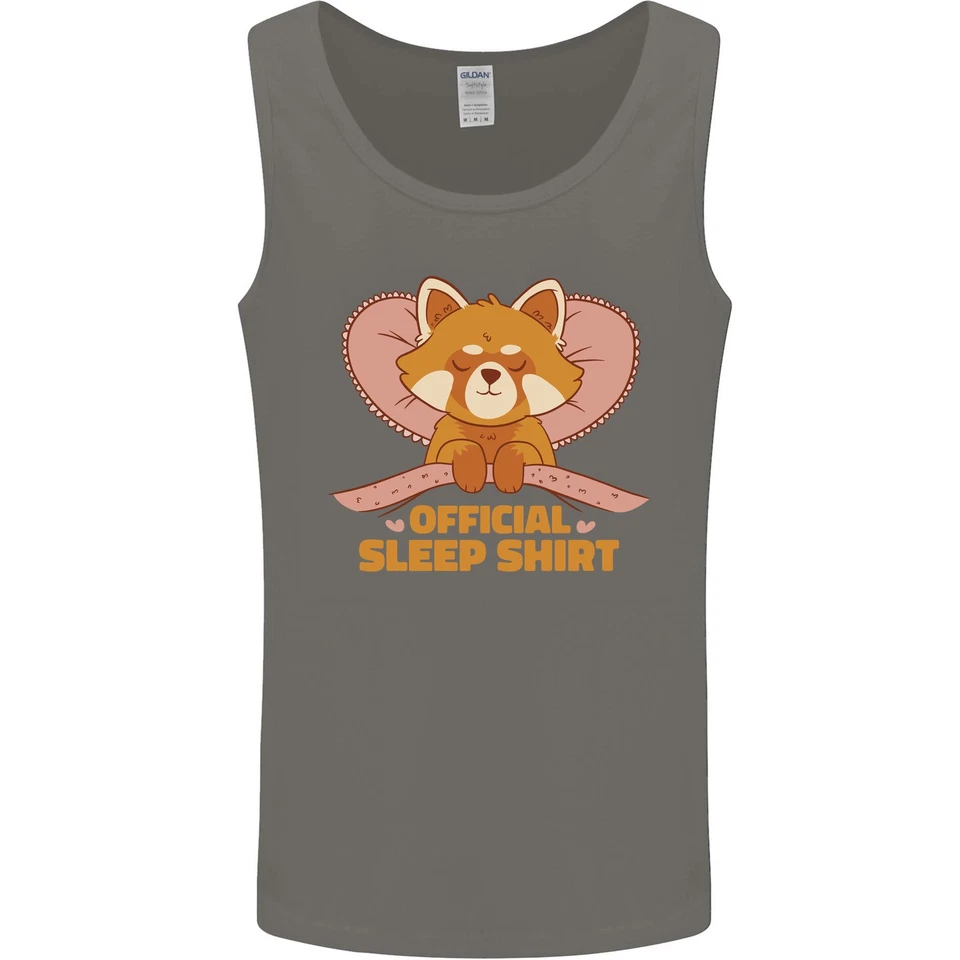 Camiseta Sin Mangas Divertida De Sueño De Hombre Panda Rojo - Imagen 2 de 4