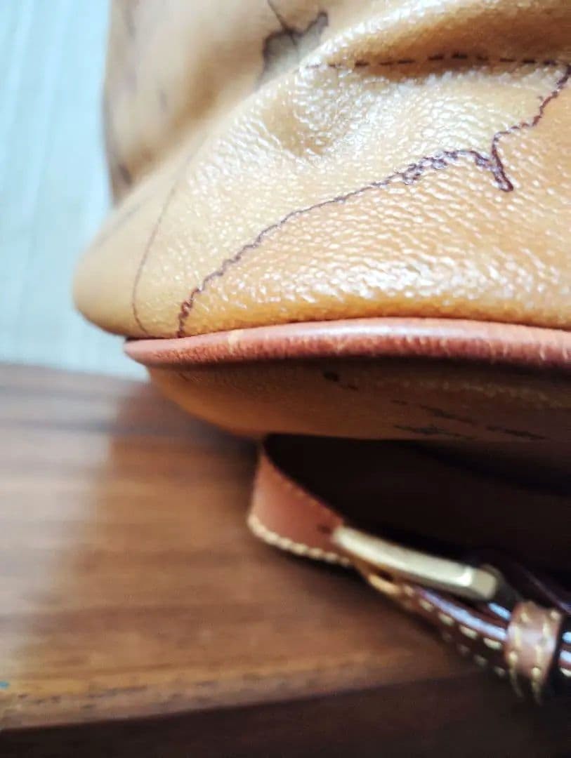 Prima Class PVC Shoulder Bag Map Pattern Tear-Sha… - image 9