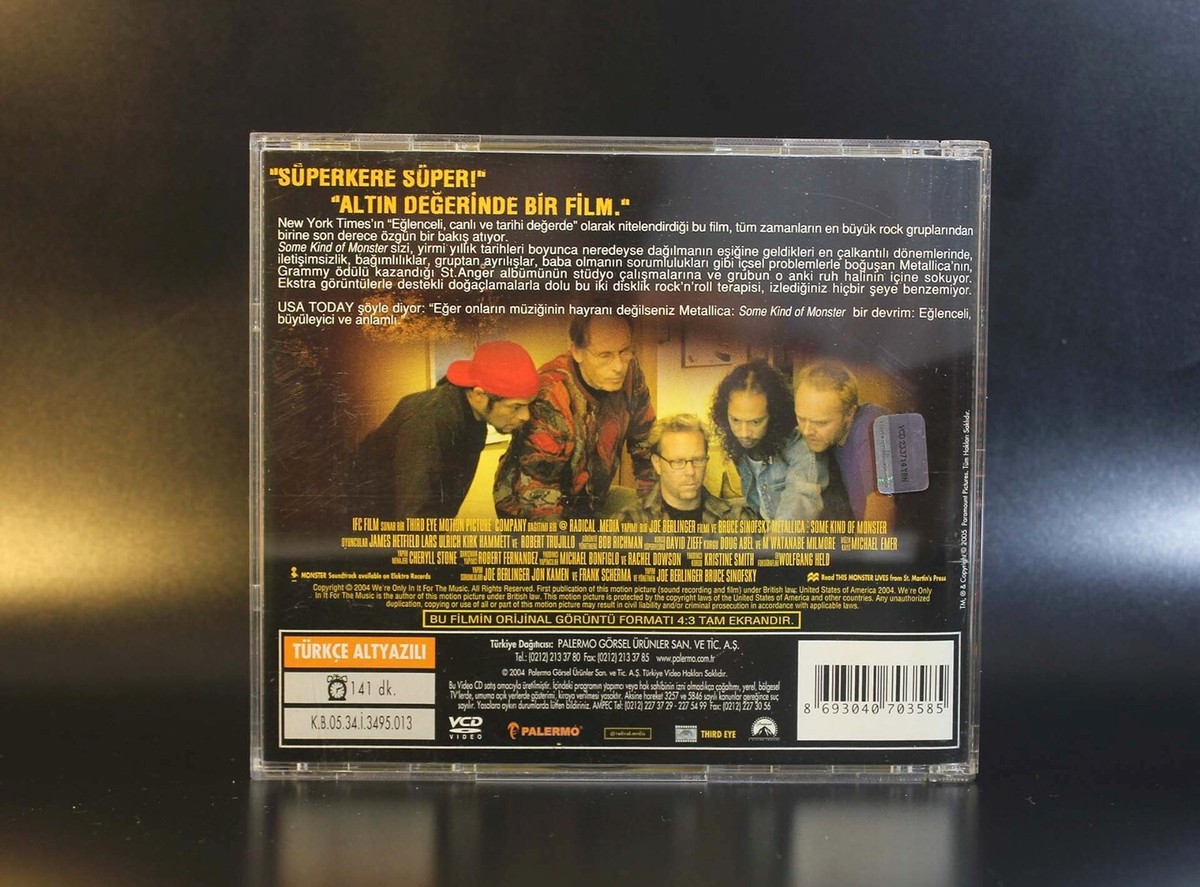 VCD Metallica Some Kind of Monster 2004 Turkish SUB Video CD