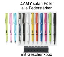 LAMY safari Füller, alle Farben + Federn, Schulfüller, Jugendfüller, Füllhalter