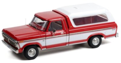 FORD F-100 Pick up - 1975 - red / white - Greenlight 1:18