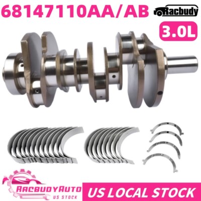 For Jeep Grand Cherokee RAM 1500 3.0L Crankshaft Main Bearings w/ Thrust Washers