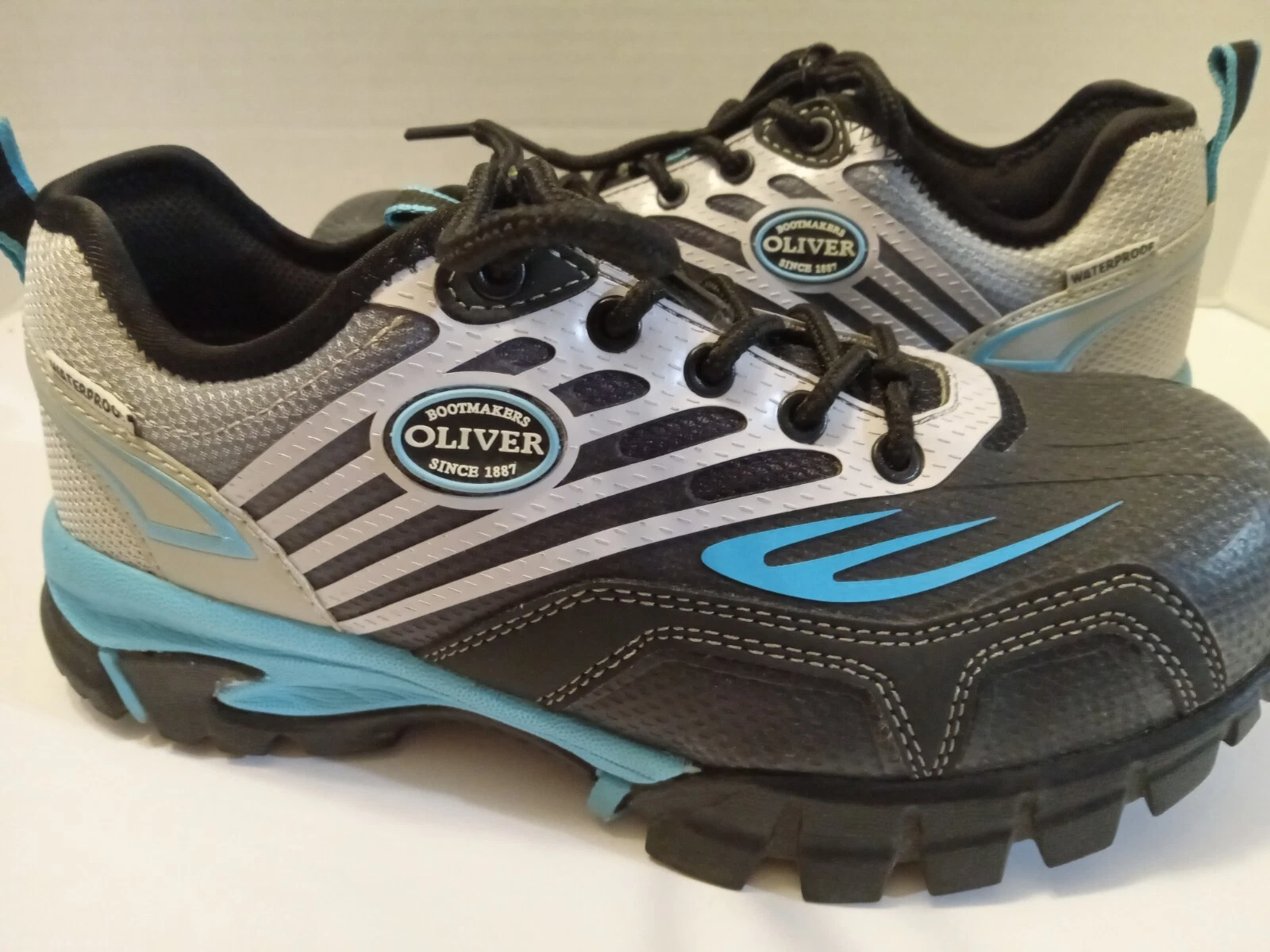 Mens Size 7.5 Oliver By Honeywell Waterproof Steel Toe Lace Up Shoes