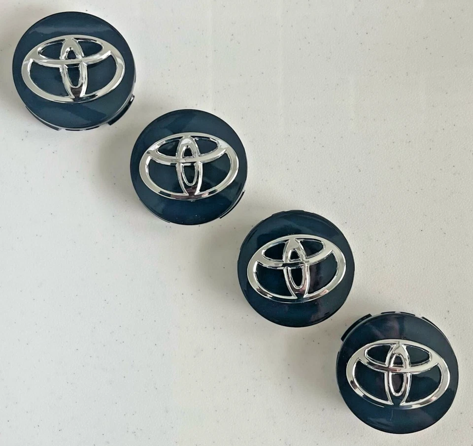 4 tapas centrales de rueda Toyota 62 mm para Camry Corolla Highlander Avalon Prius y más Foto 2 de 4