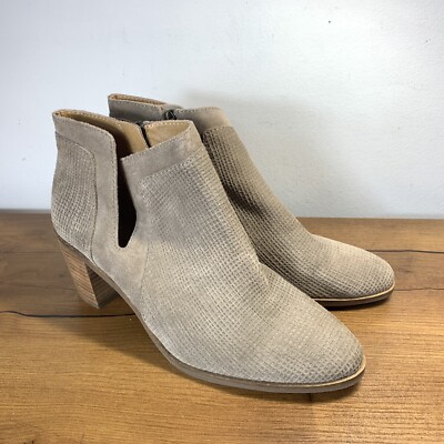 Lucky Brand Suede Boots Booties Heeled M Women's Ponic