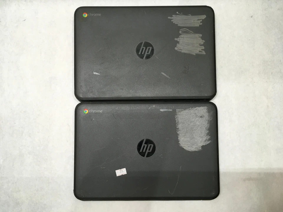 Lot of 2 HP Chromebook 11 G4 Celeron 2 GB Ram 16 GB SSD Issues For Parts- FT - Image 2 of 4