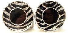 Bath Body Works Black White Zebra Fur Scentportable Car Visor Clip New X 2