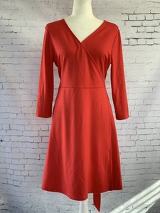 petite wrap dress with tie waist