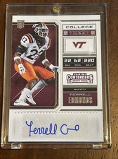 2018 Panini Contenders Terrell Edmunds Draft Picks College Ticket auto Ex. Cond.