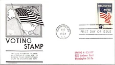 FDC 1964 SC #1249 Anderson Cachet - Washington DC - Single - F77819