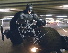 CHRISTIAN BALE FIRMATO AUTO BATMAN IL CAVALIERE OSCURO 11X14 FOTO METALLICA BECKETT 3