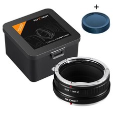 K F Concept EOS-NIK Z lens adapter for Canon EF lens to Nikon Z with rear cap