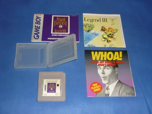 FINAL FANTASY LEGEND III  (NINTENDO GAMEBOY, 1992) GAME MAP & MAUNAL