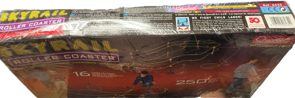 Quercetti NIB SkyRail Roller Coaster Glow In The Dark 250 Piece 16 Yard Of Track - Image 3 of 4