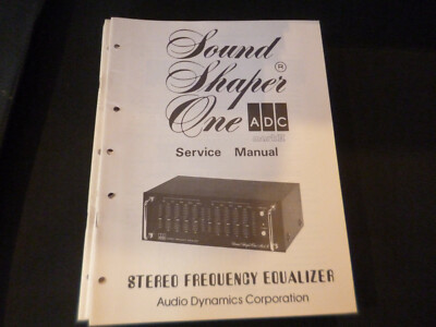 Original Service Manual Schaltplan  ADC Sound Shaper    One