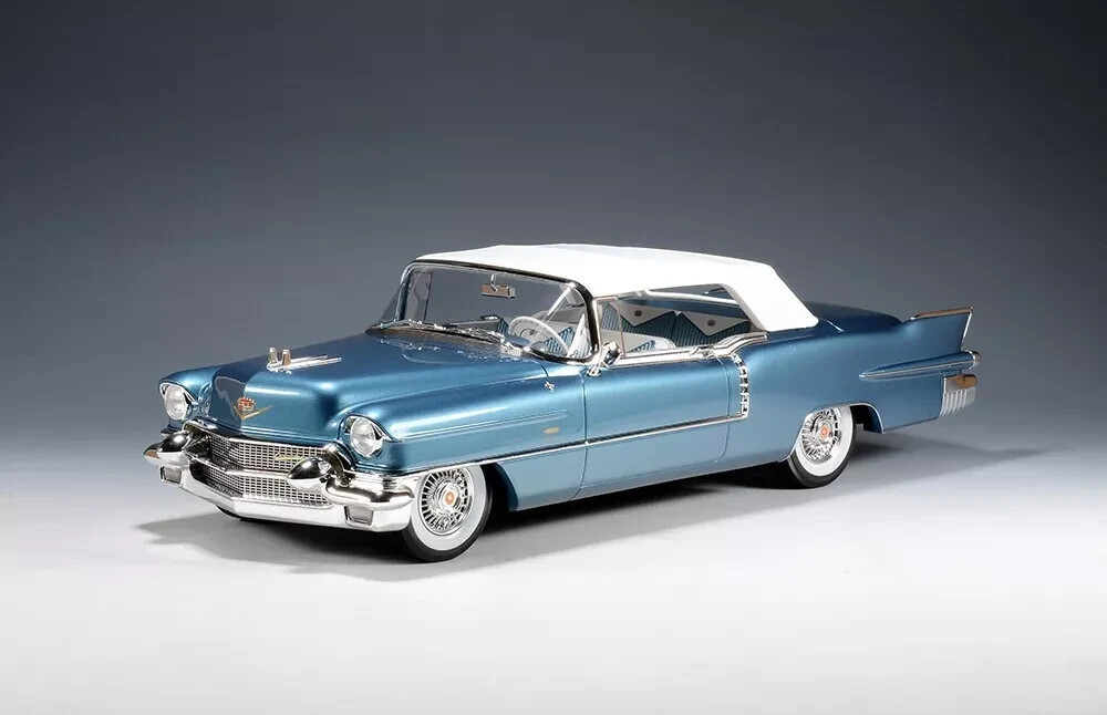 1956 Cadillac Eldorado　ローライダー　ミニカー Stamp 1956 CADILLAC ELDORADO BIARRITZ COUPE BAHAMA BLUE 1:18*New