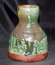 Dick Cooter Pottery Vase Warren MacKenzie Shoji Hamada Bernard Leach wood fired