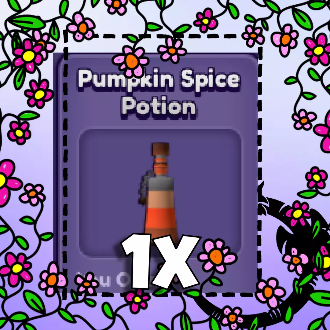 Roblox Dragon Adventures, 1x Pumpkin Spice Potion