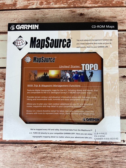 Garmin Mapsource United States Topographical Topo Map 3 Pc Cd Rom For Windows For Sale Online Ebay