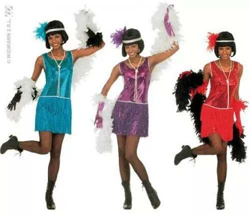 Widmann Costume Carnevale Charleston Donna Vestito Sexy Adulto