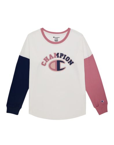 Long Sleeve Hi-Lo Tee- Colorblocked - Picture 1 of 2