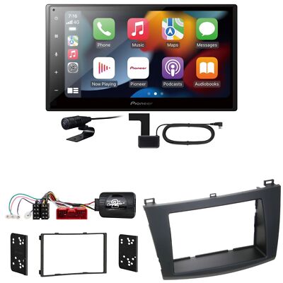Pioneer SPH-DA360DAB Bluetooth CarPlay Android Auto Einbauset für Mazda 3 BL