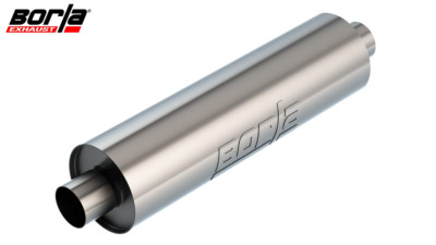 Borla S-Type Reversible 3-Inch Center Inlet/Outlet Steel Muffler - Universal