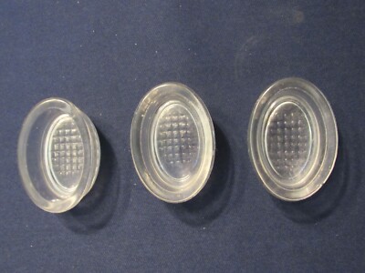Antique Crystal Clear Oval Salt Dishes