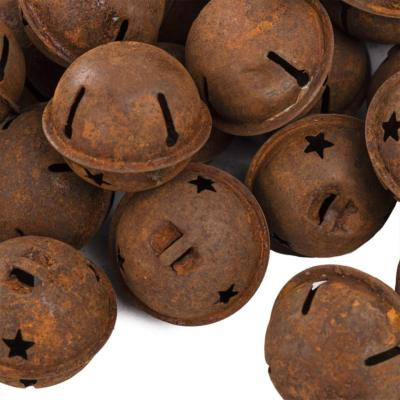 #ad 20 Rusty Metal Star Stars Cutout Jingle Bells 1.5quot; 1 1 2 in Holiday 38 40mm $16.95
