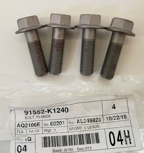 LEXUS OEM FACTORY FRONT CALIPER BOLT SET (SET OF 4) 20062011 IS250