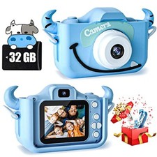 Kids Camera Toys for 3 4 5 6 7 8 9 Year Old Boys Girls HD Digital Video SD Card