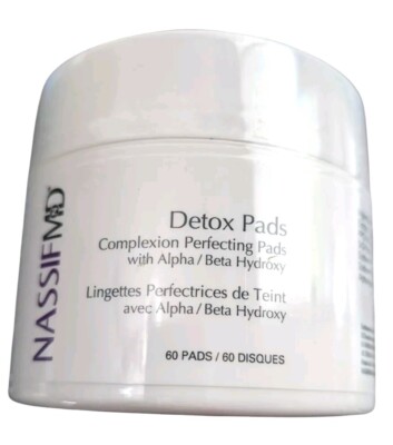 NassifMD Detox Pads Complexion Perfecting-60 count-Brand New Sealed