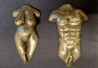 Hand Crafted Male/ Female Torso Wall Hooks