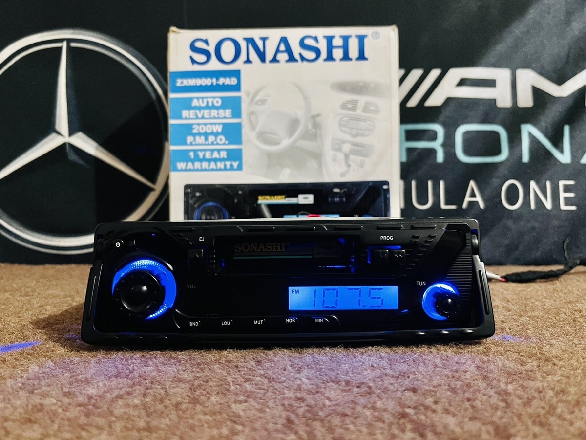 Vintage New Sonashi Car AutoRadio Cassette ZXM9001-Pad Audio
