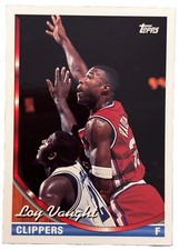 Excellent: Vintage 1993-94 topps Loy Vaught Los Angeles Clippers Trading Card