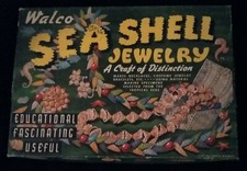 Vintage Walco Sea Shell Jewelry Kit 3310 Awl String Instructions Boxed 1943