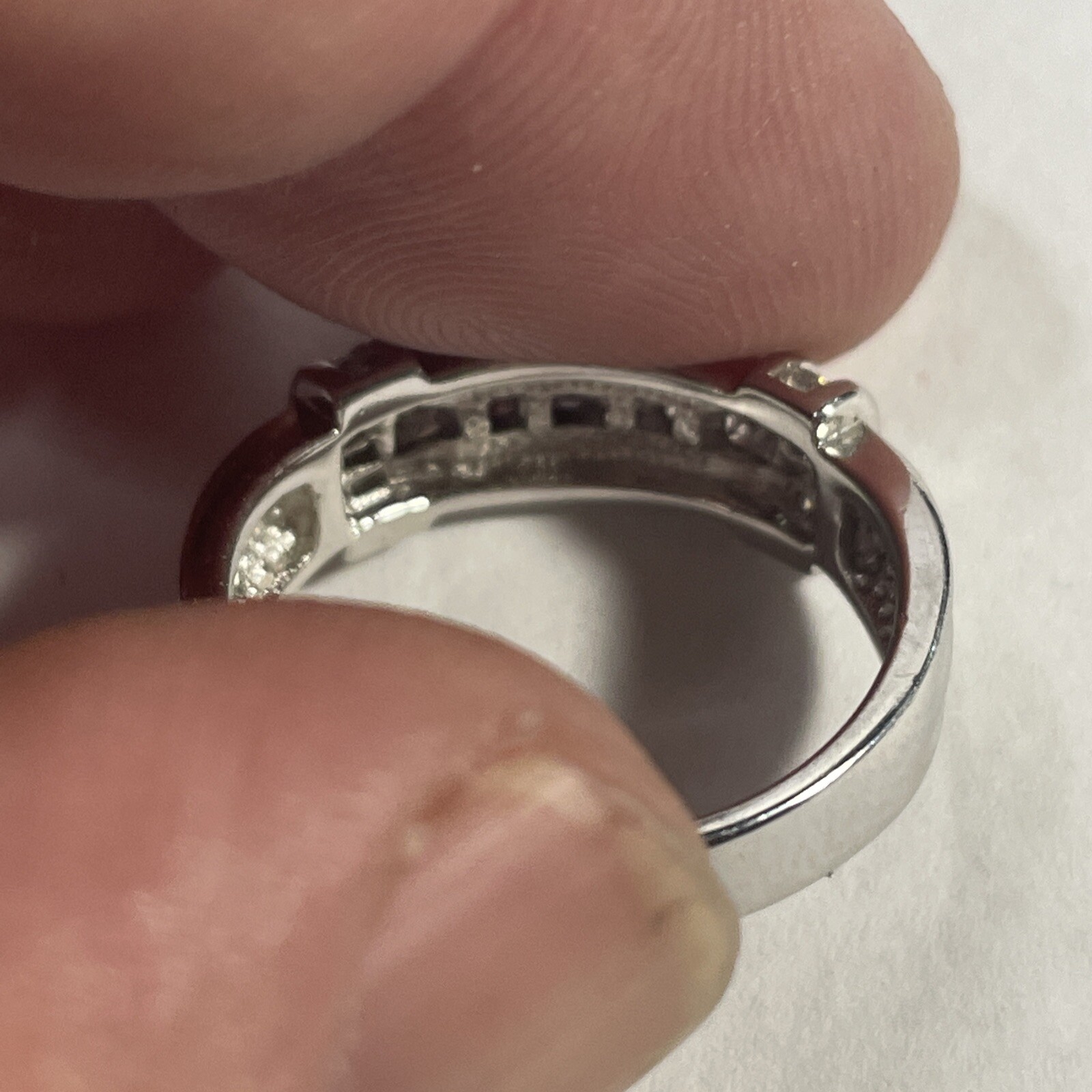 Solid Sterling Sz.9 CZ ring From HSN - image 5