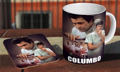 Columbo A Stitch In Time - Keramik Kaffee/Teebecher + passender Untersetzer 