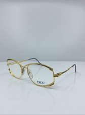 New Vintage FRED Lunettes Paris Eyeglasses Joyau C. Gold  Bleu Ciel 55mm France